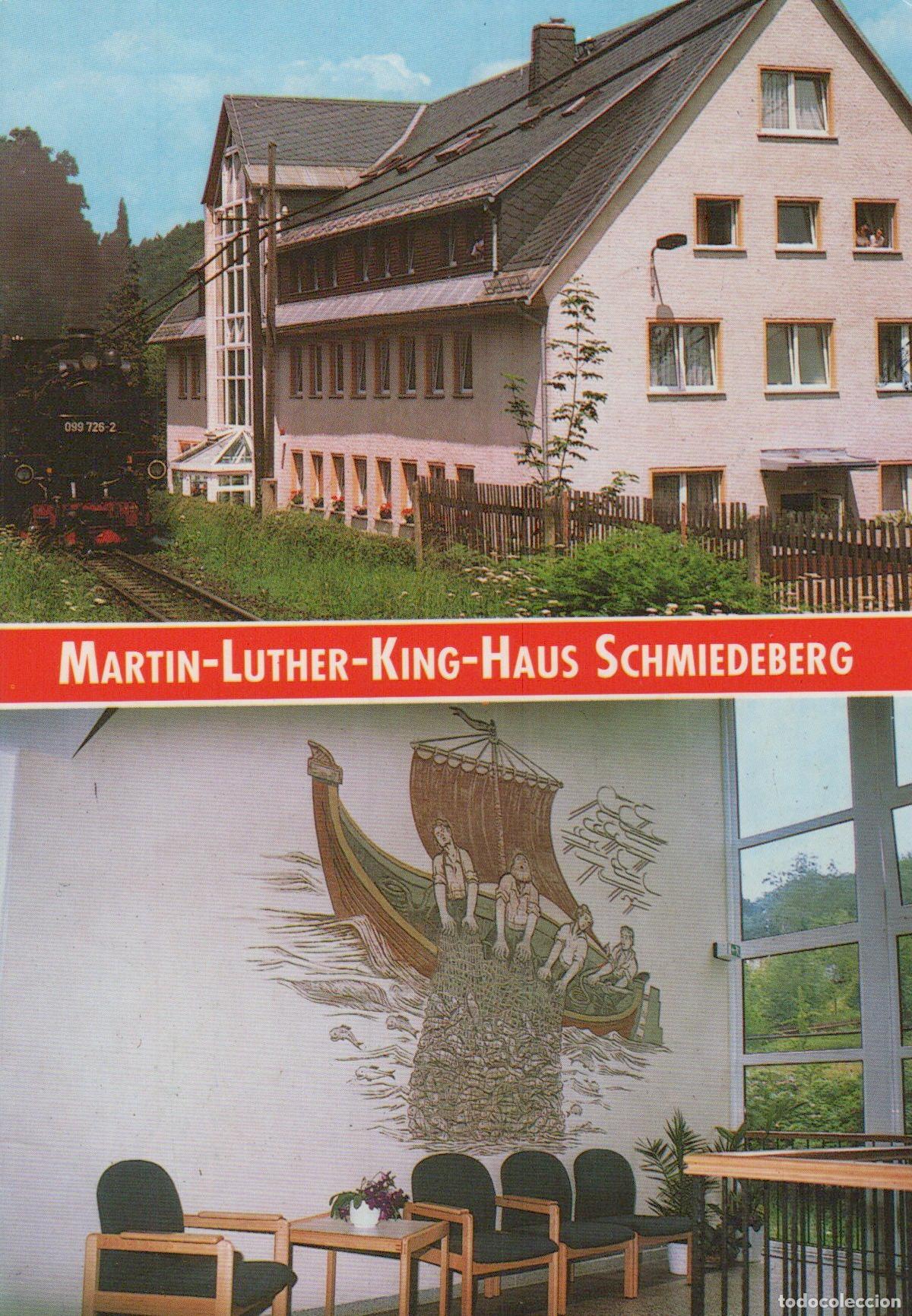 Postales: Germany Schmiedeberg Martin Luther King Haus Steam Train Interior Mural *YAS482