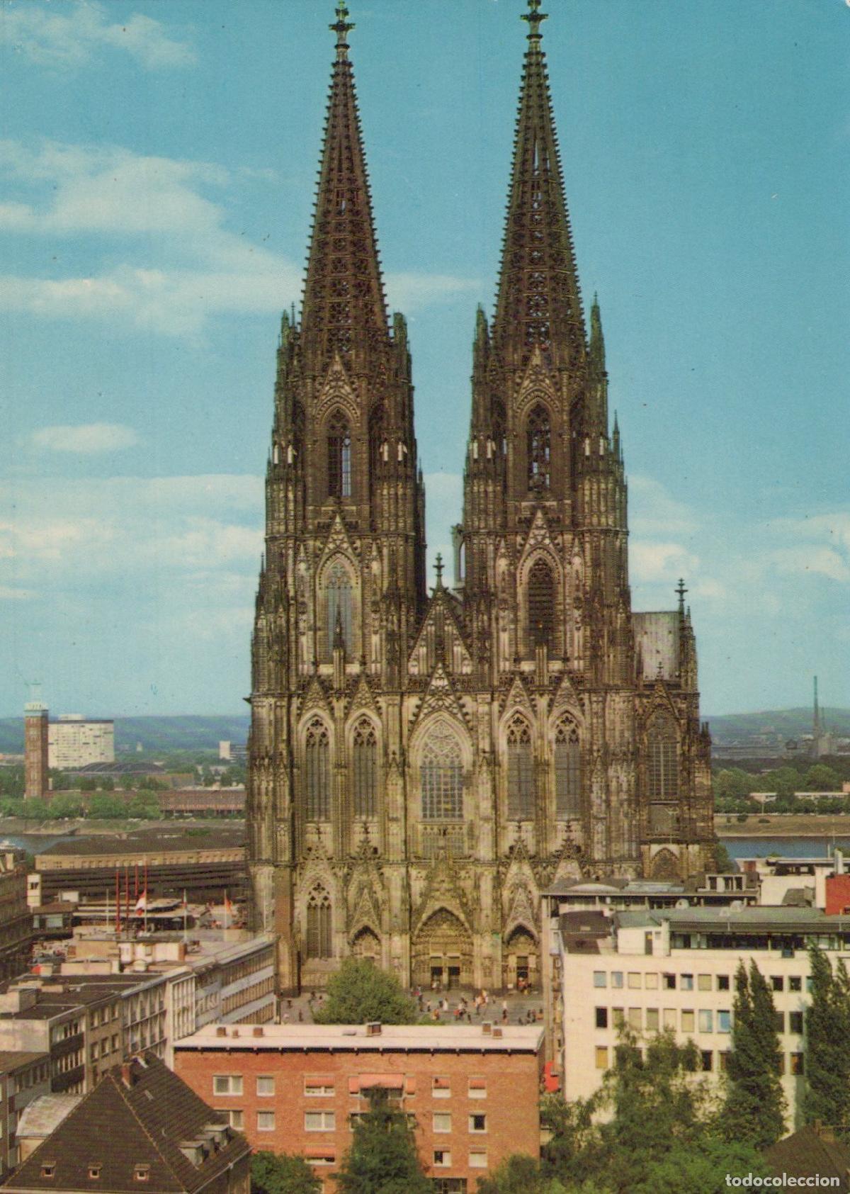 Cartoline: Germany Cologne Cathedral Gothic Architecture Cityscape Aerial Unposted *YAS487