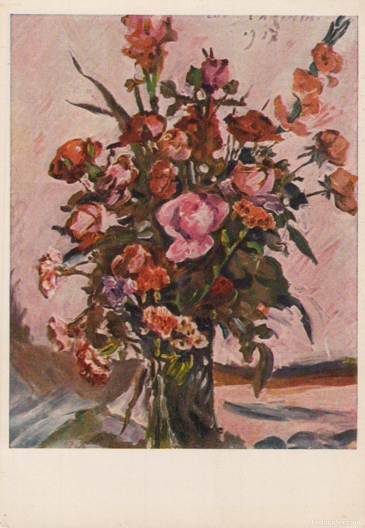 Postais: Germany Leipzig Lovis Corinth Bunch of Flowers Still Life Art *YAS515