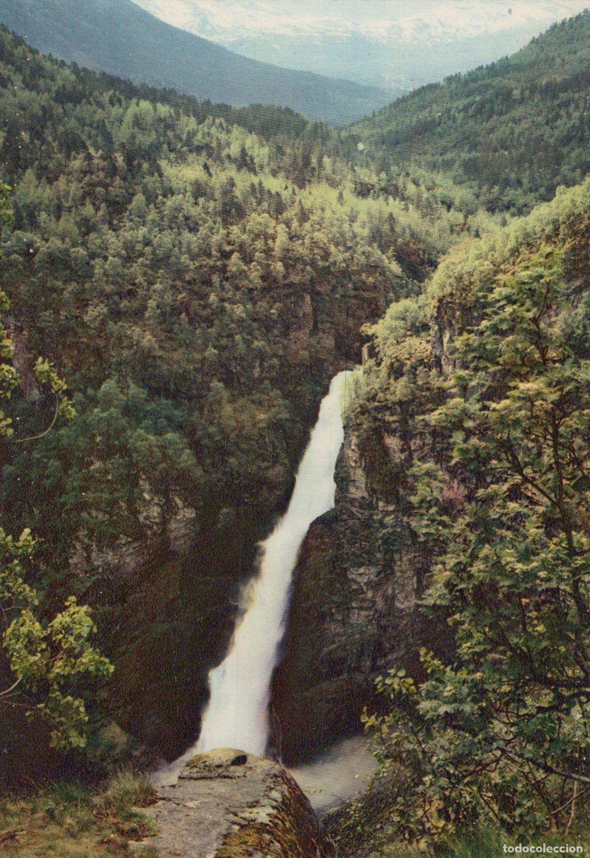 Cartoline: Norway Stalheim Stalheimsfossen Waterfall Falls 126m 413ft Unposted *YAS473