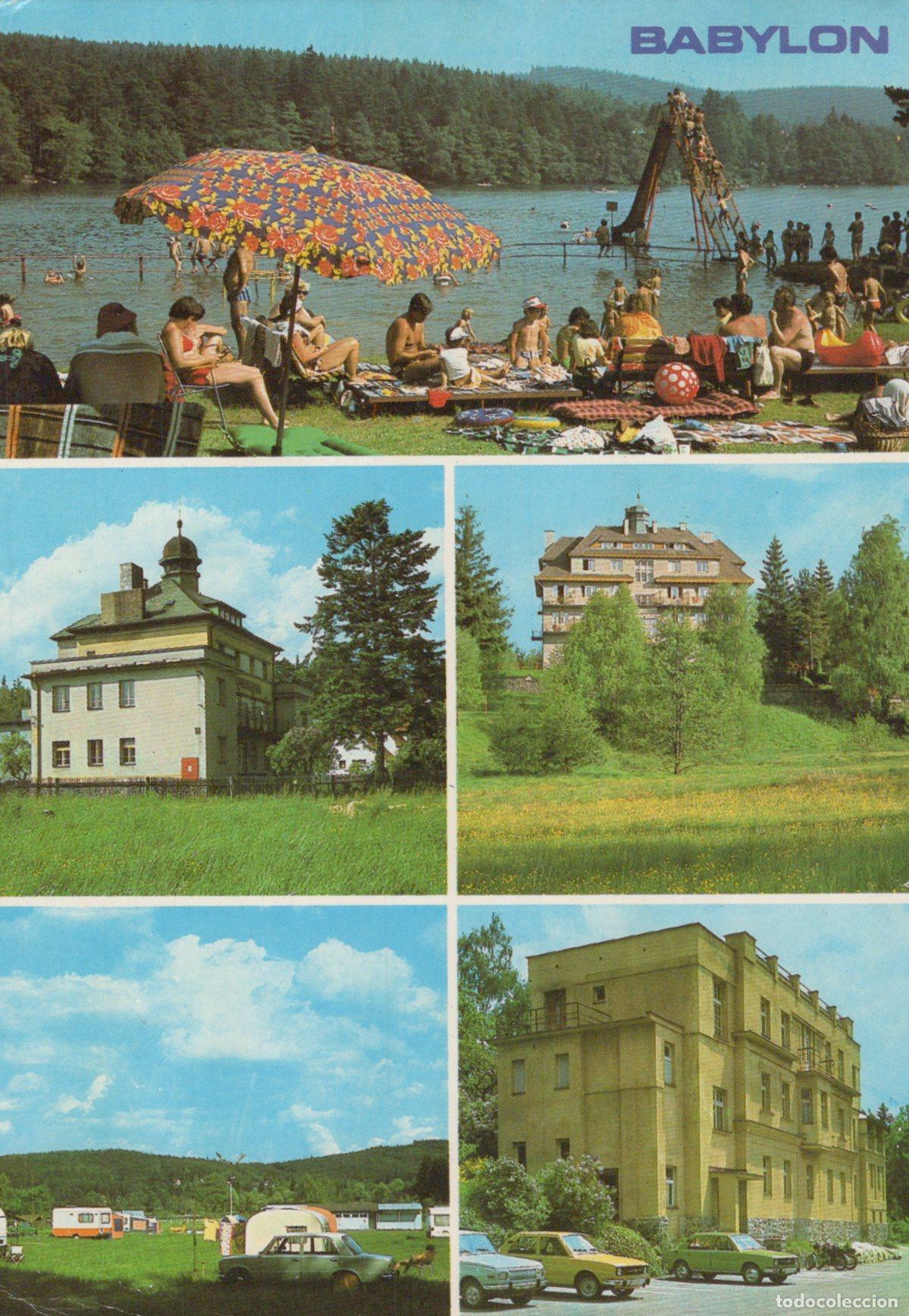Cartoline: Slovakia Babylon Czechoslovakia Lake Buildings and Campsite Multi View *YAS483