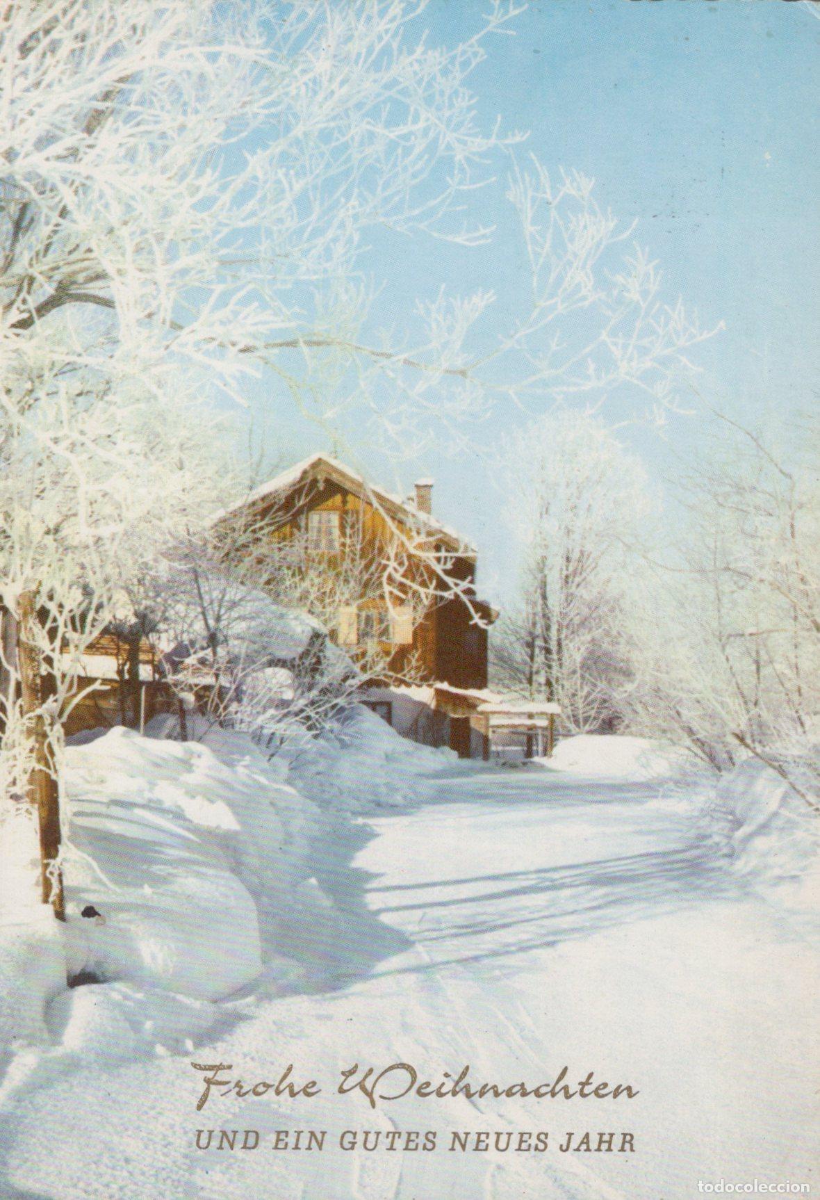 Cartoline: Germany Joachimsthal Winter Landscape Snowy House Frohe Weihnachten *YAS618