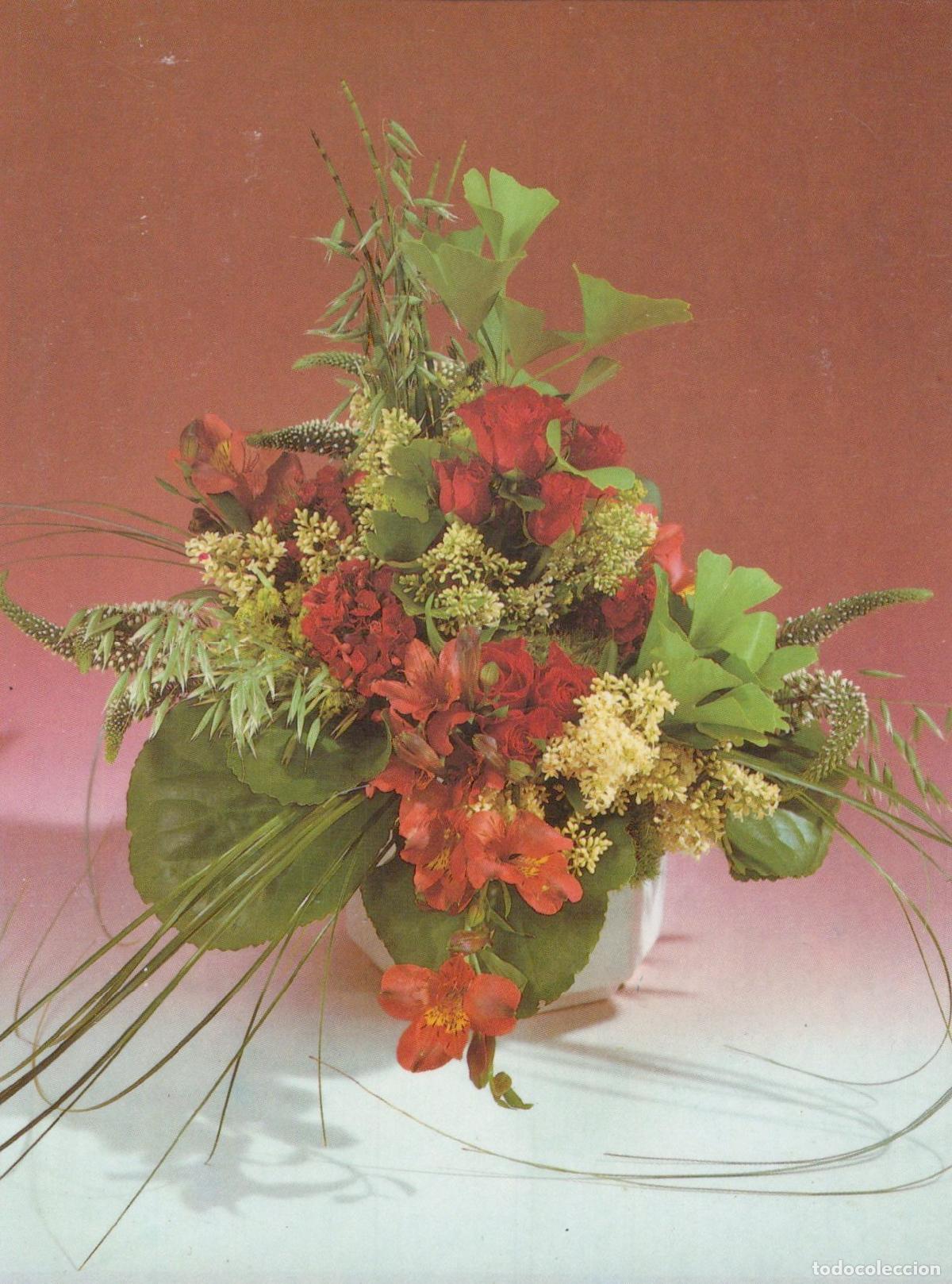 Cartoline: Floral Arrangement With Liguster Roses and Alstroemeria Unposted *YAS523