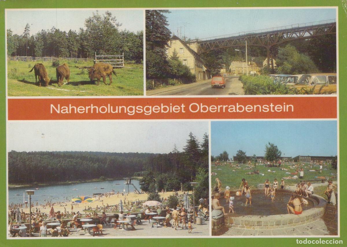 Cartoline: Germany Chemnitz Oberrabenstein Recreation Area With Bison Viaduct Lake *YAS661