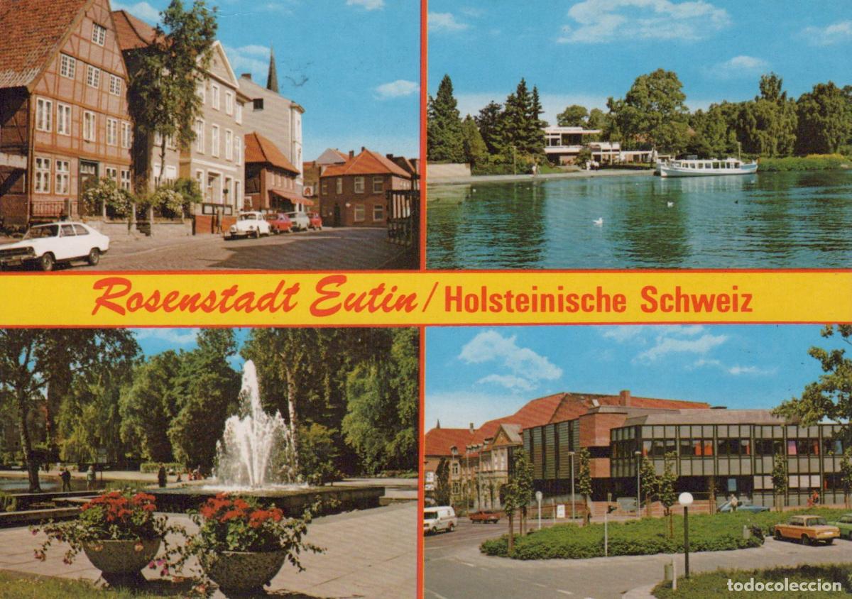 Cartoline: Germany Eutin Town Views Lake Fountain Architecture *YAS666
