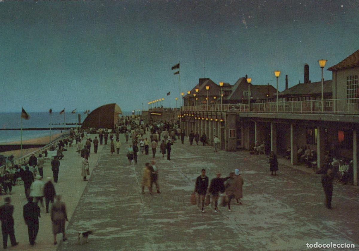 Cartoline: Germany Westerland Promenade Evening View People Walking By the Sea *YAS671