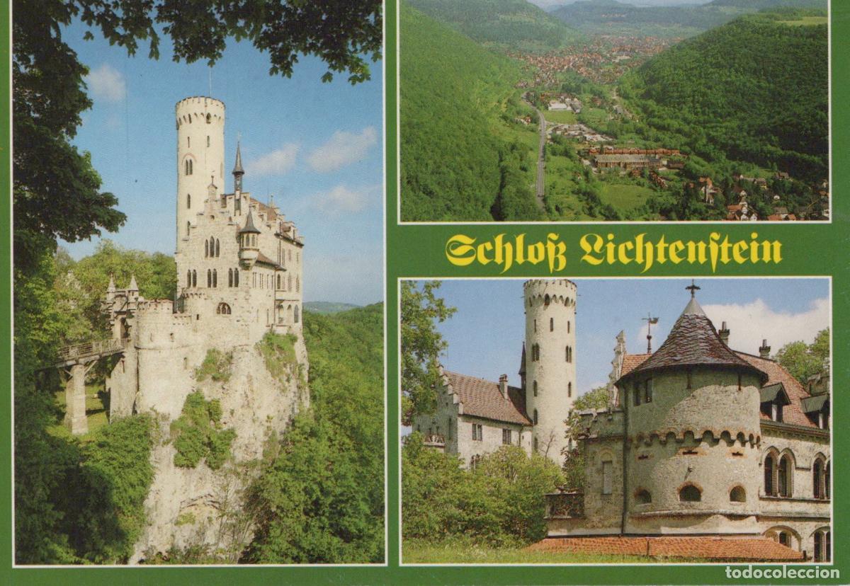 Postcards: Germany Lichtenstein Castle Swabian Alb Multi View *YAS678