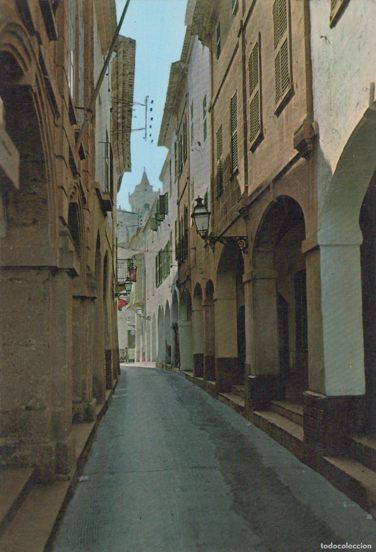 Postcards: Spain Ciutadella Menorca Narrow Street With Arches and Historic *YAS583
