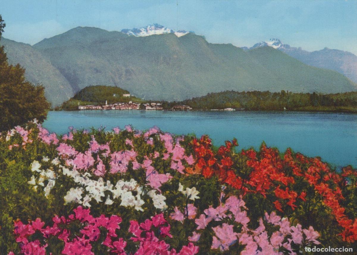 Postais: Italy Lake Como Bellagio From Villa Carlotta With Flowers Unposted *YAS683