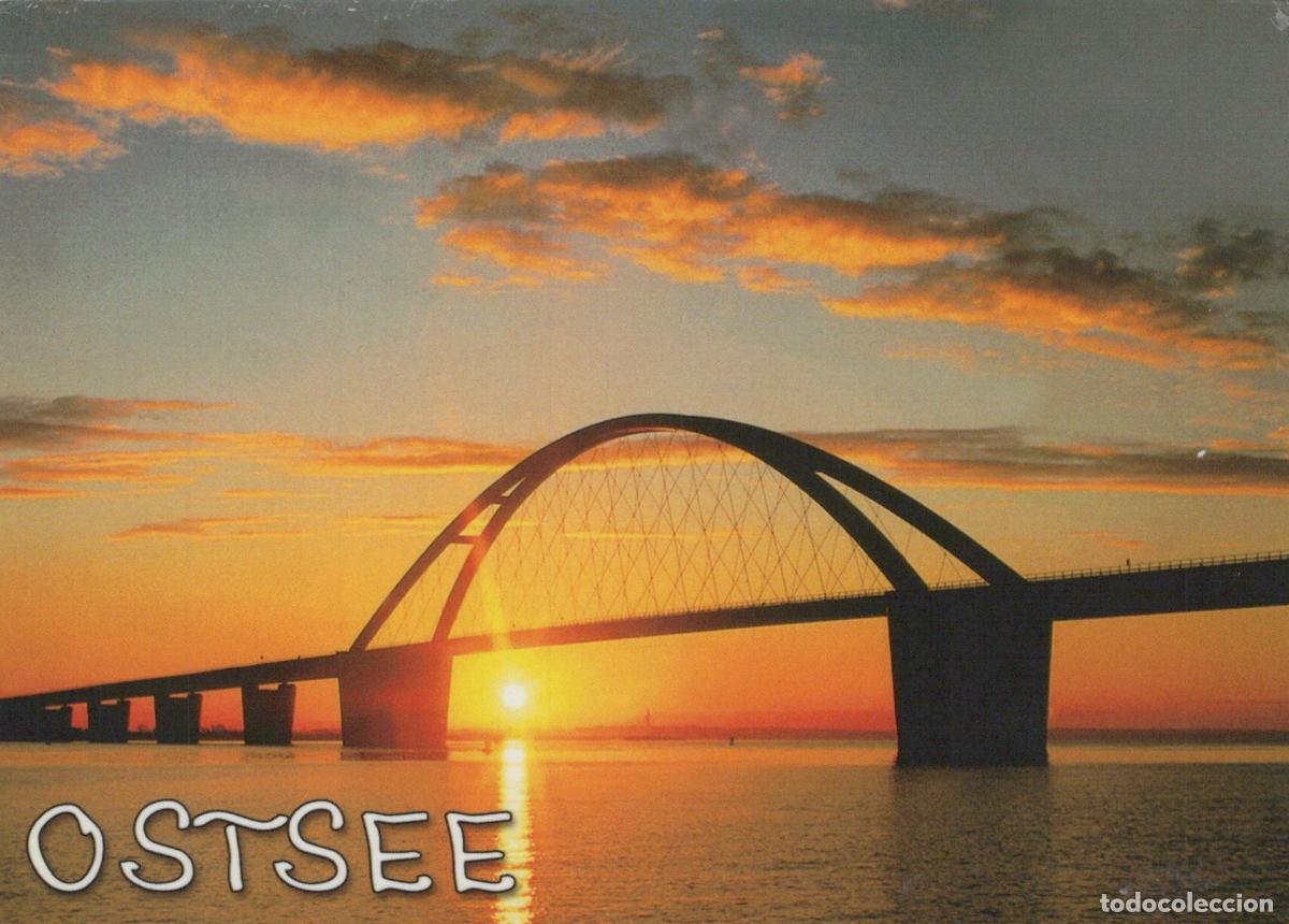 Postcards: Germany Fehmarn Fehmarnsund Bridge At Sunset Baltic Sea *YAS706