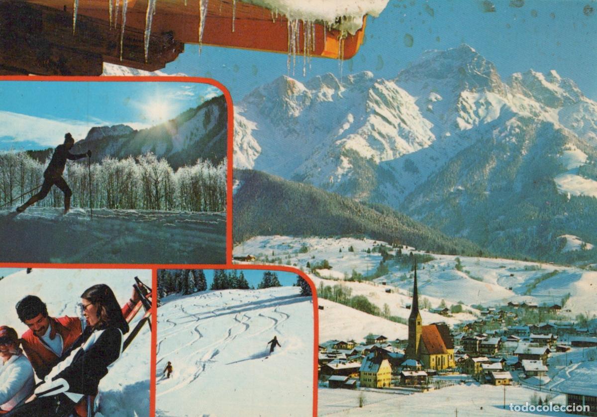 Postcards: Austria Maria Alm Hinterthal Winter Sports Skiing Cross Country Village *YAS698