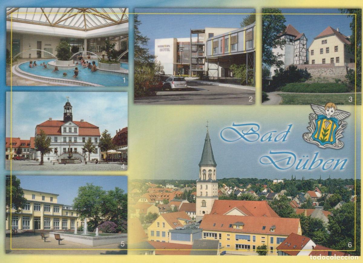 Postcards: Germany Bad D&uuml;ben Multi View Heide Spa Hotel Burg Rathaus Reha Unposted *YAS713