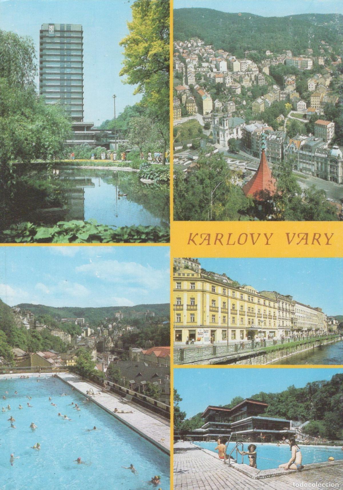 Postales: Czech Republic Karlovy Vary Multi View Thermal Hotel Pool Unposted *YAS619
