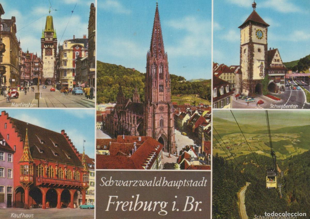 Postcards: Germany Freiburg IM Breisgau Multi View Minster Martinstor Unposted *YAS718