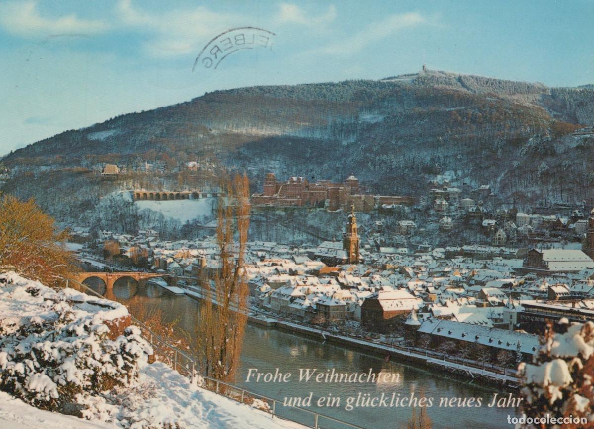 Cartes Postales: Germany Heidelberg In Winter View From Philosophers Garden Snow *YAS766