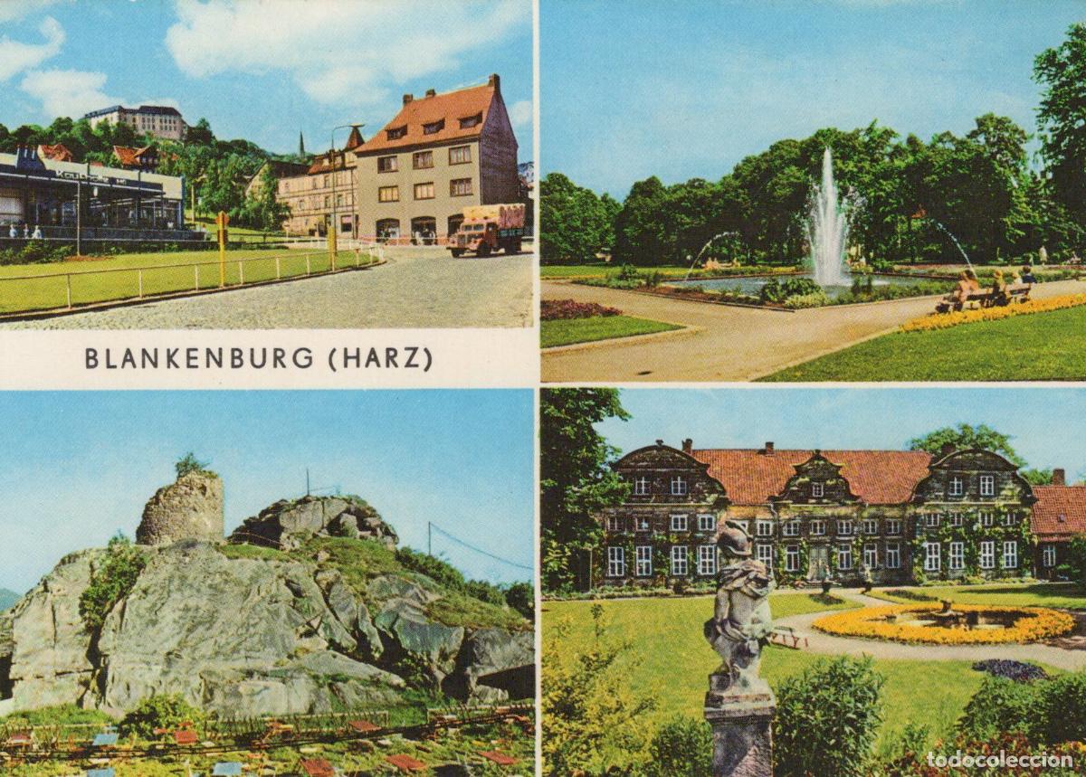 Postcards: Germany Blankenburg Harz L&uuml;hnertorplatz Thiepark Burgruine Unposted *YAS669