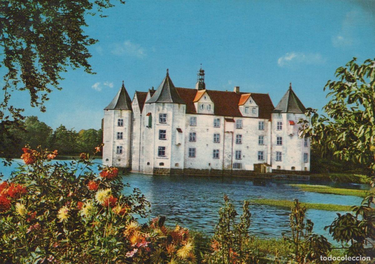 Cartoline: Germany Gl&uuml;cksburg Castle Historic Moated Castle With Gardens *YAS834