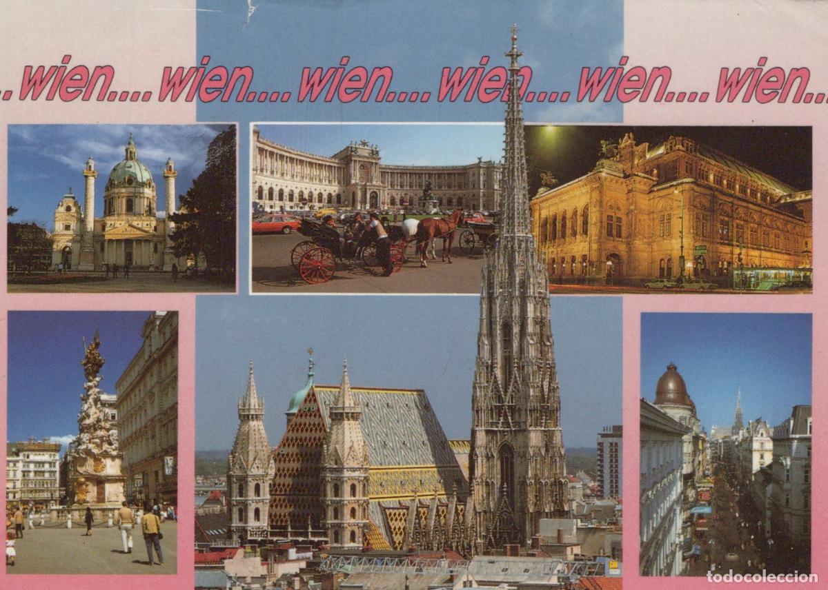 Postcards: Austria Vienna Multi View Karlskirche Hofburg Staatsoper St Stephen S *YAS739