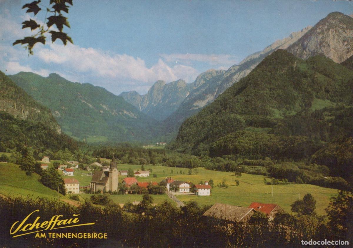Cartoline: Austria Scheffau am Tennengebirge Mountain Village Landscape *YAS854