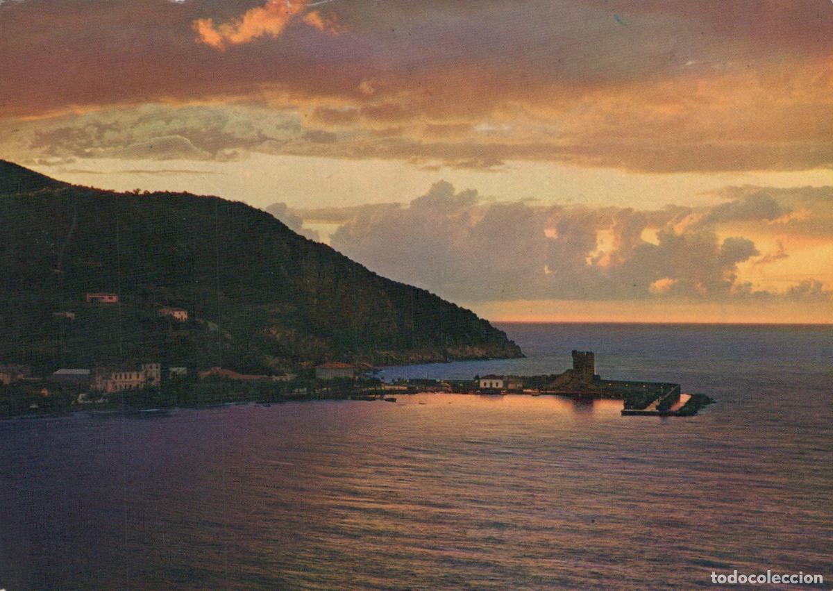 Cartes Postales: Italy Marciana Marina Isola D Elba Sunset Coastal View Tower *YAS875