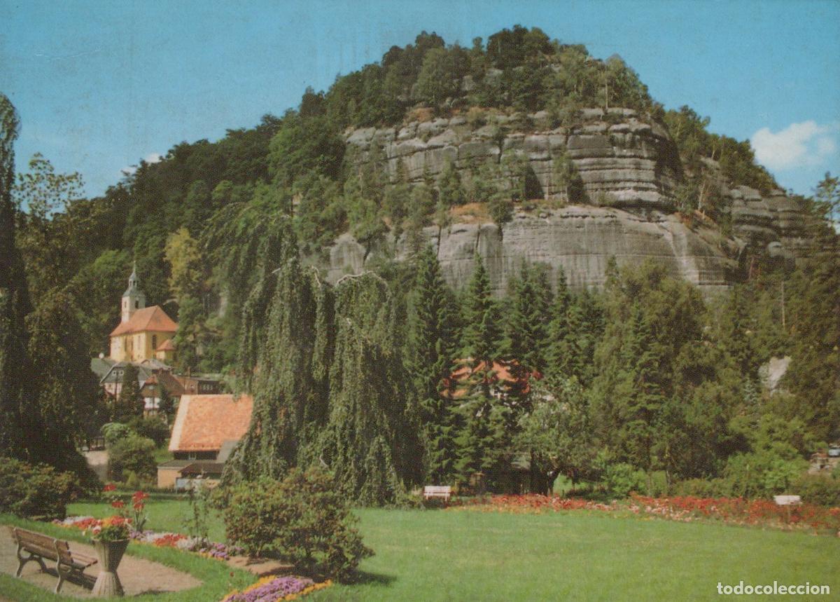 Cartoline: Germany Oybin Mountain Landscape With Church and Garden *YAS880