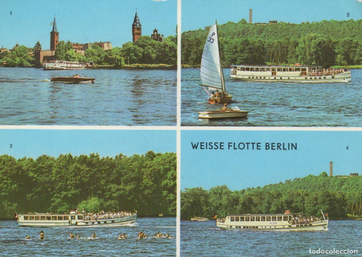 Postales: Germany Berlin Weisse Flotte Boats On Spree River Sailing Swimming *YAS784