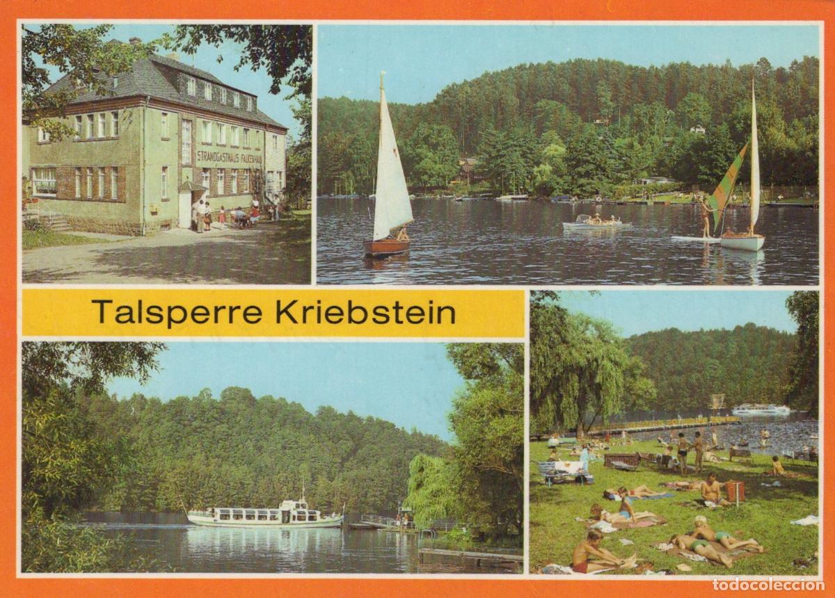Cartes Postales: Germany Kriebstein Talsperre Lake Sailing Boating Beach Hotel *YAS794
