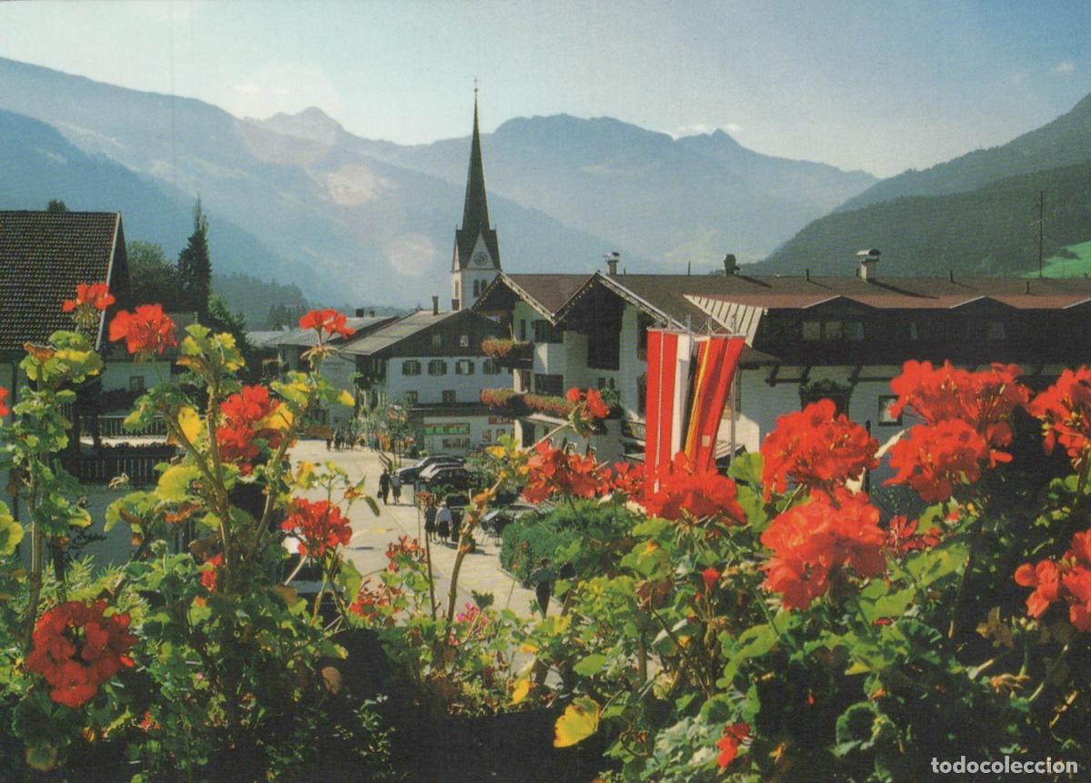Postcards: Austria Stumm IM Zillertal Village View With Church and Mountains *YAS918