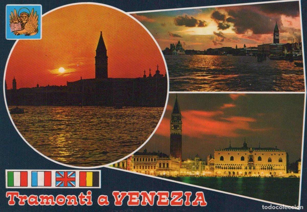 Postais: Italy Venice Sunsets St Mark S Campanile Doge S Palace Grand Unposted *YAS910