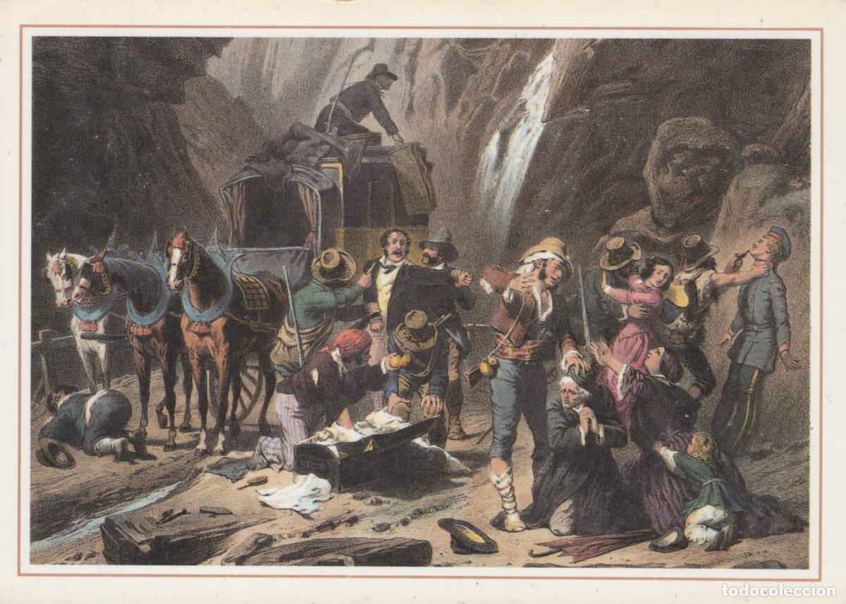 Postais: Germany H&ouml;llental Stagecoach Robbery in Circa 1850 500 Years Unposted *YAS945