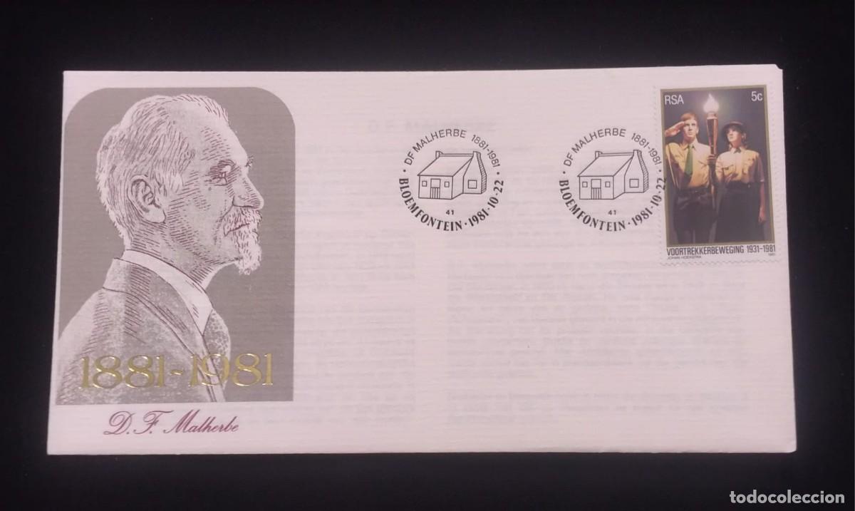 Postales: TS) 1981 SOUTH AFRICA, POSTCARD, FDC,WITH THE AFRIKANER YOUTH CULTURAL ANNIVERSARY.