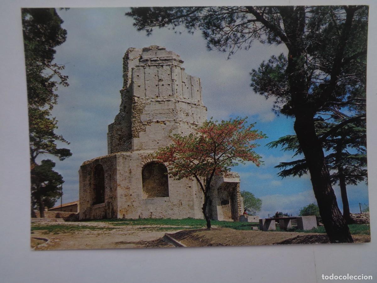Postkarten: POSTAL DE NIMES ( FRANCIA ): JARDINES DE LA FONTAINE, TORRE MAGNA