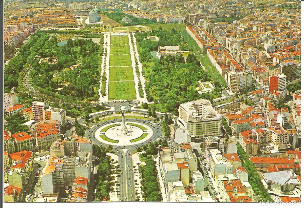 Postales: POSTAL LISBOA (PORTUGAL) - PARQUE EDUARDO VII E AVDA. LIBERDADE