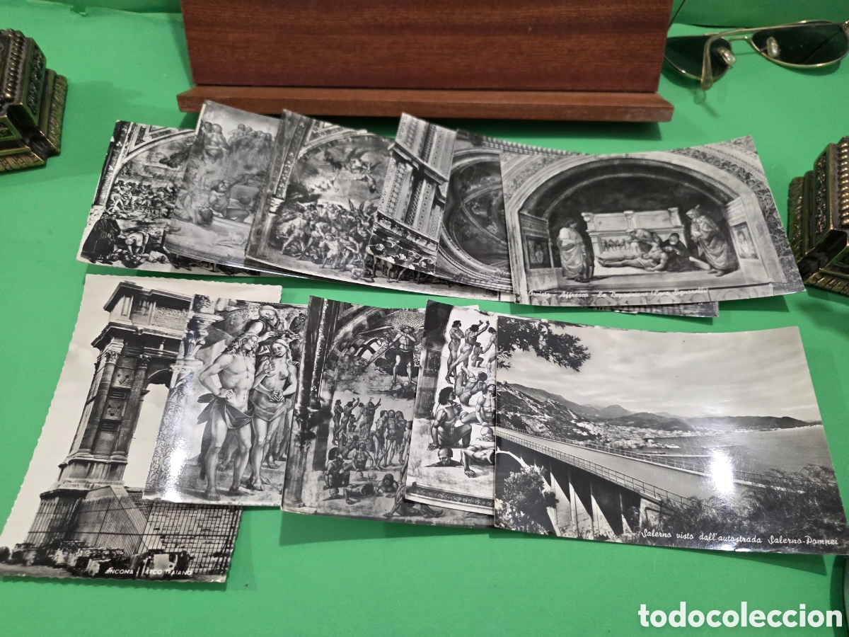 Postales: LOTE N&Uacute;MERO 7...&rdquo;&rdquo;10 POSTALES EN BLANCO Y NEGRO DE ITALIA&rdquo;&rdquo;...ESCRITAS Y CIRCULADAS...A&Ntilde;OS 50...