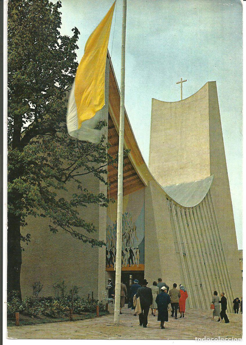 Postales: POSTAL EXPOSICION UNIVERSAL 1958 - BELGICA - PAVILLON DU ST. SI&Egrave;GE, L'EGLISE - CIRCULADA 1958