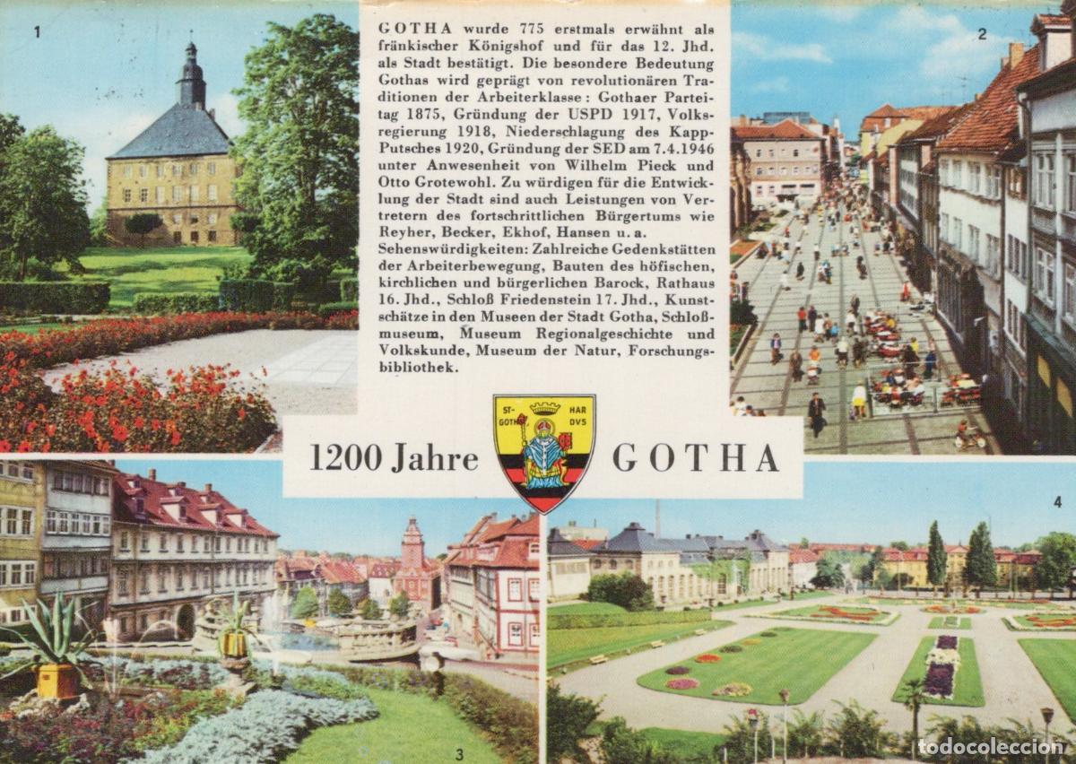 Postcards: Germany Gotha Schloss Friedenstein Neumarkt Wasserkunst Unposted *YAT059