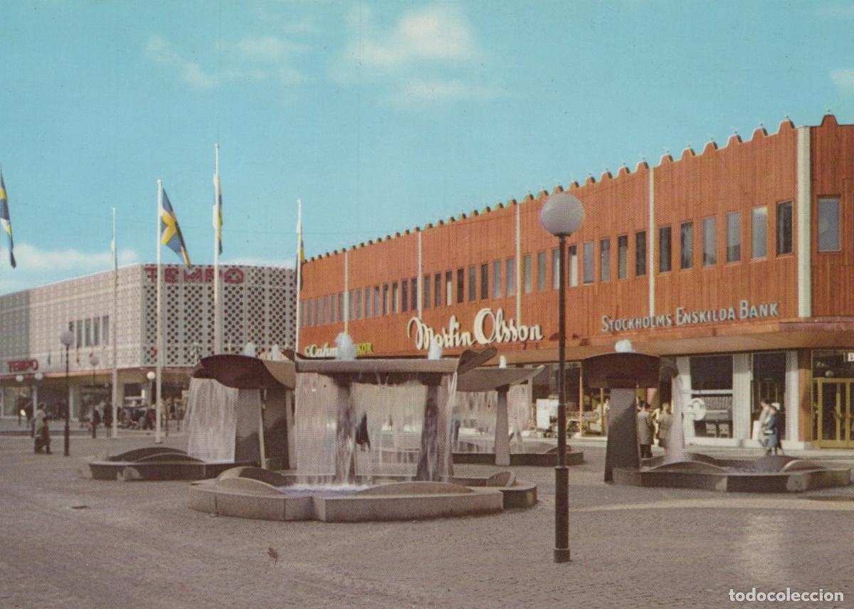 Postais: Sweden Stockholm Farsta Centrum With Martin Olsson and Bank Unposted *YAT063
