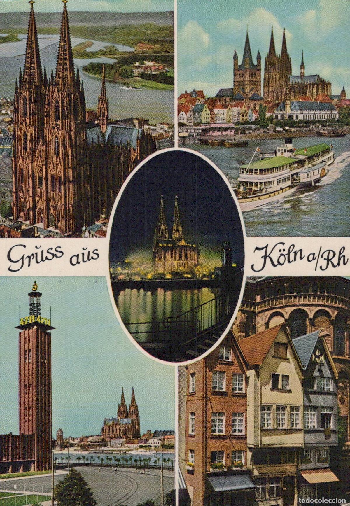 Cartes Postales: Germany Cologne Multi View Cathedral Rhine River Cityscape Architecture *YAT112