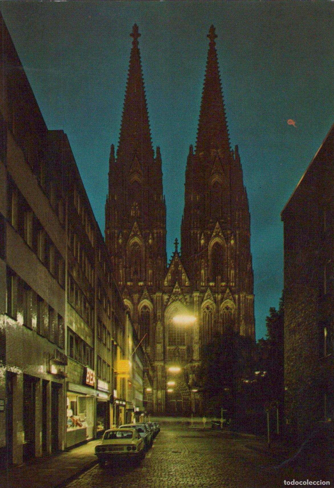 Postais: Germany Cologne Cathedral At Night Gothic Architecture Unposted *YAT117
