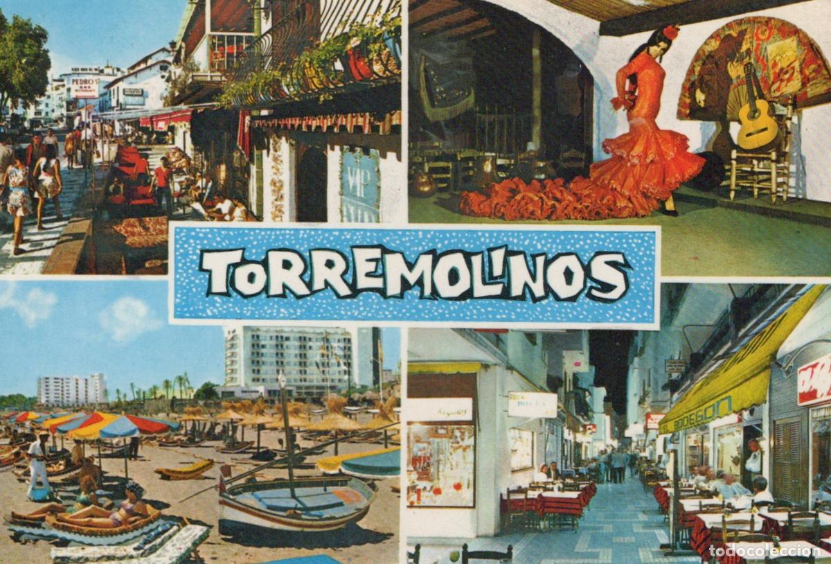 Cartes Postales: Spain Torremolinos Collage Beach Streets and Flamenco Dancer *YAT008