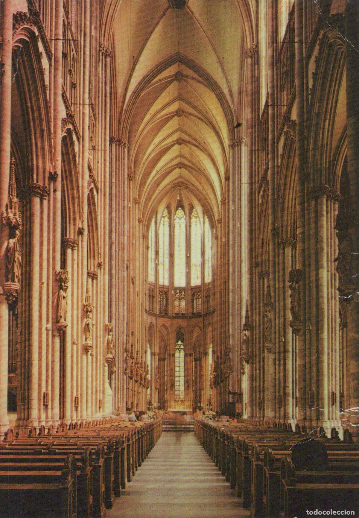 Postais: Germany Cologne Cathedral Interior Gothic Architecture Church *YAT221