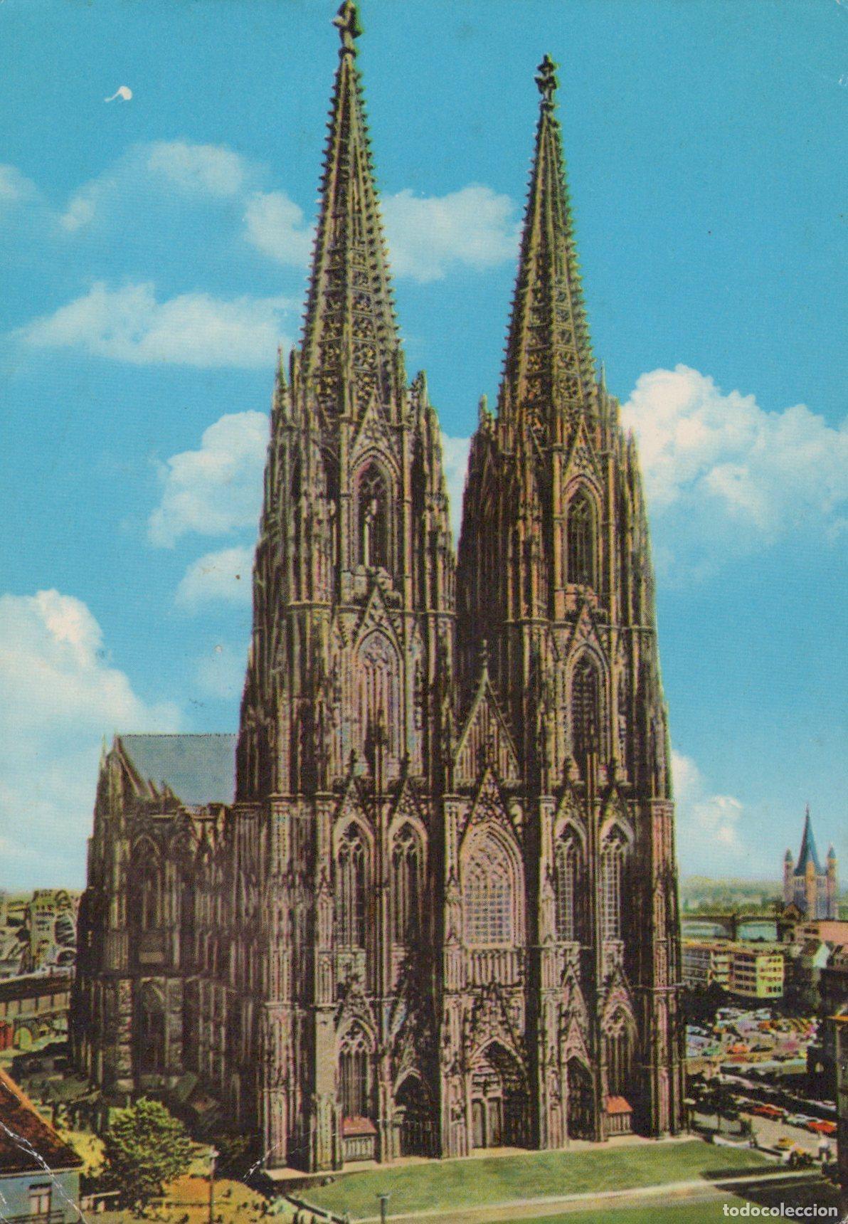 Postais: Germany Cologne Cathedral Gothic Architecture Cityscape Vintage *YAT109