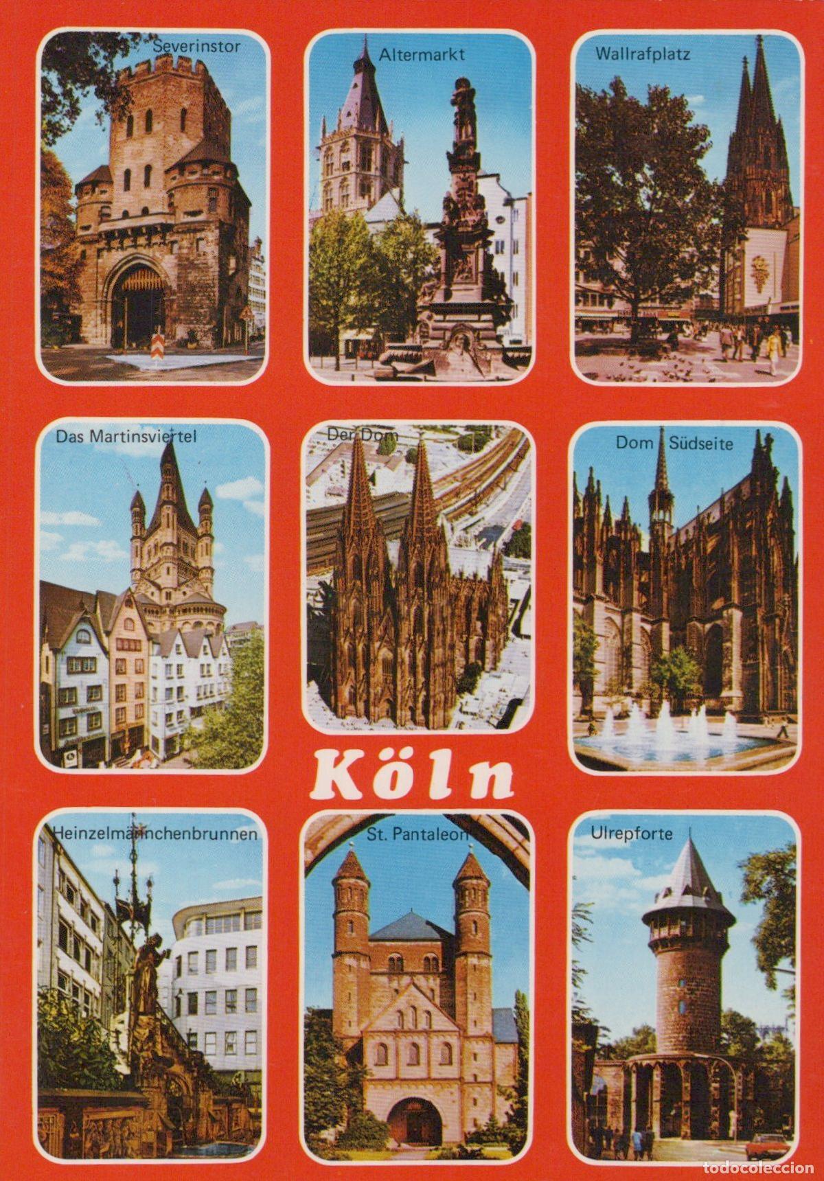 Cartoline: Germany Cologne Multi View Severinstor Altermarkt Wallrafplatz Unposted *YAT114