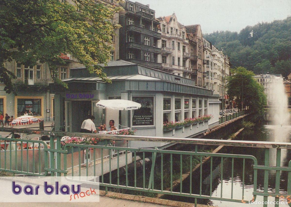 Cartoline: Czech Republic Karlovy Vary Bar Blau Snack Restaurant Tepla Unposted *YAT033