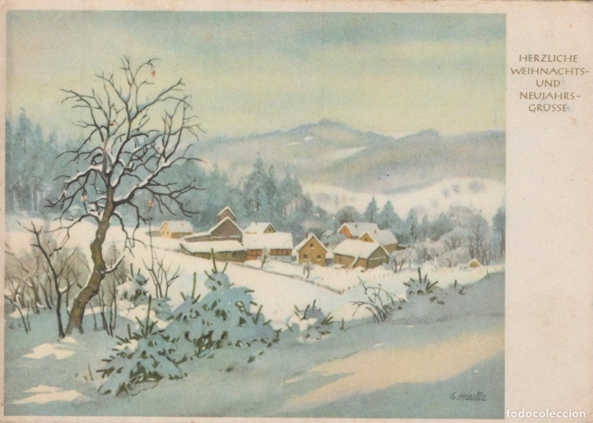 Postcards: Germany Oberoderwitz German Winter Landscape Village Snow Covered Hills *YAT057