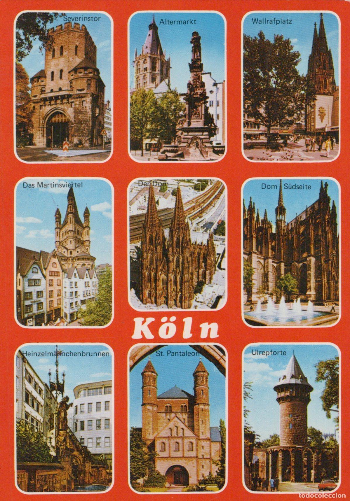 Postcards: Germany Cologne Multi View Severinstor Altermarkt Wallrafplatz *YAT125