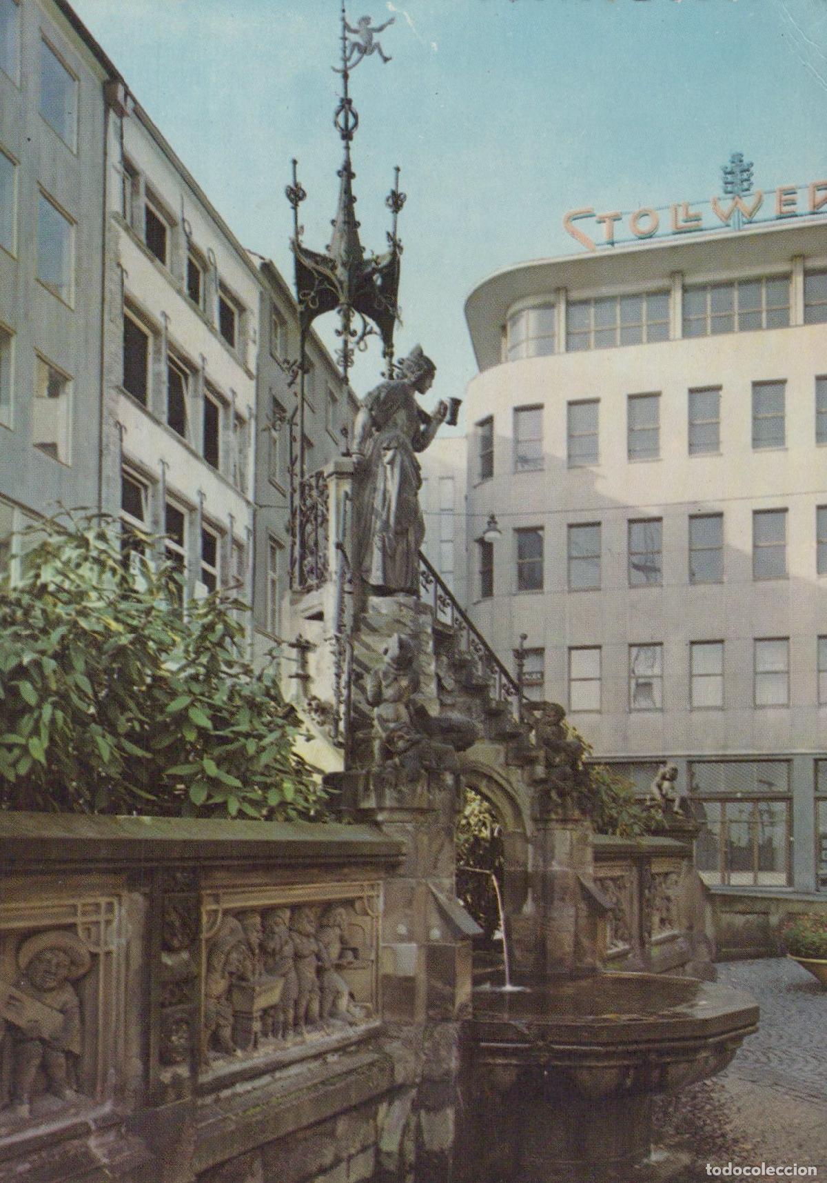 Cartes Postales: Germany Cologne Heinzelm&auml;nnchenbrunnen Fountain 1950s *YAT255