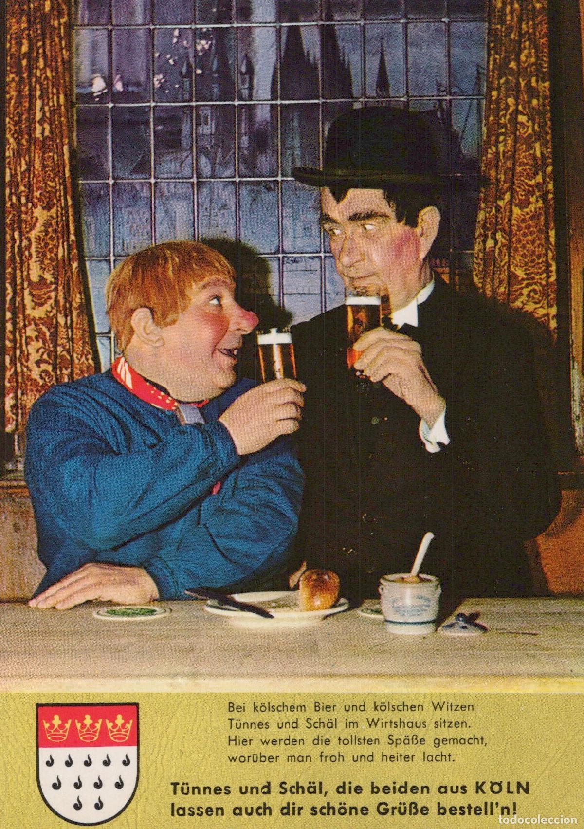 Cartes Postales: Germany Cologne T&uuml;nnes Sch&auml;l Toasting Beer in Pub Humorous Unposted *YAT346