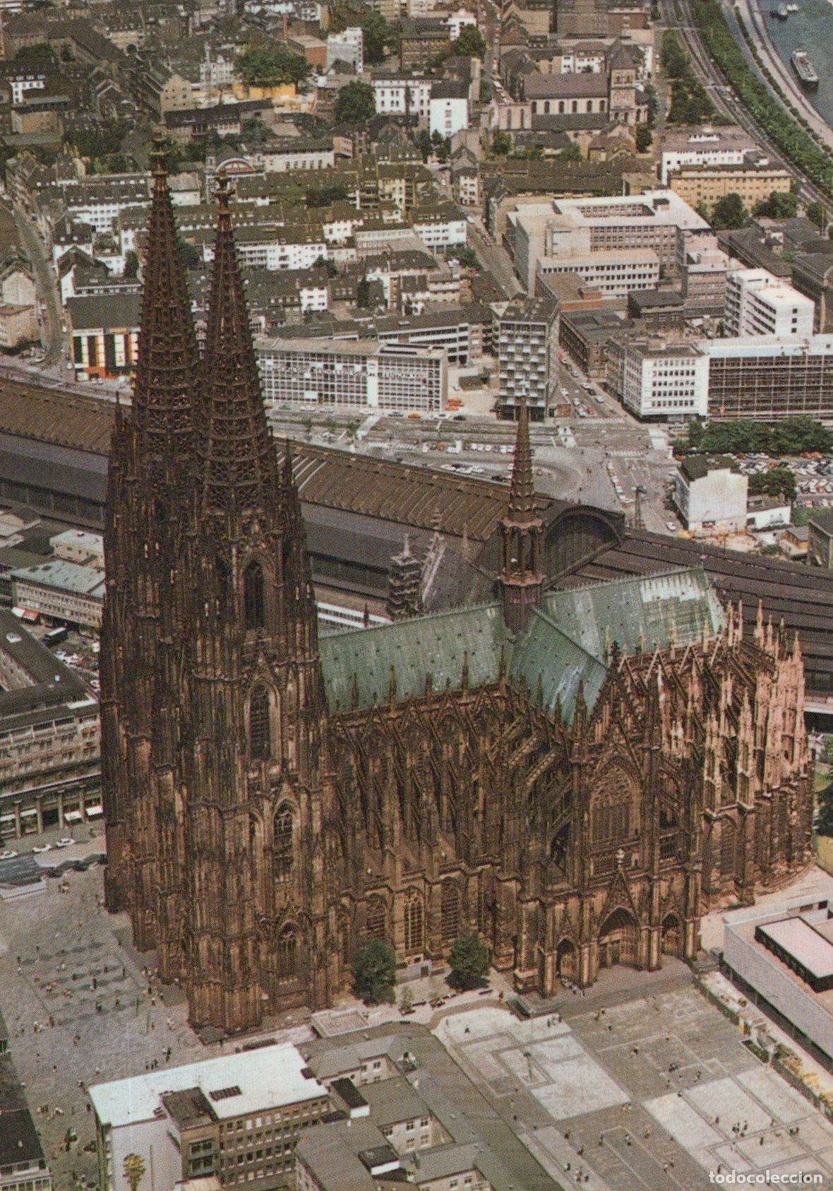 Postcards: Germany Cologne Cathedral Aerial View of Gothic Architecture Cityscape *YAT164