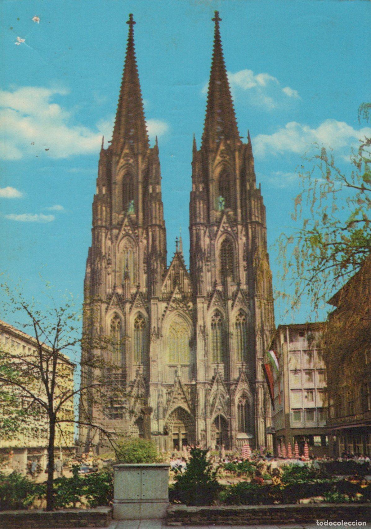 Postcards: Germany Cologne Cathedral Gothic Architecture Church Spire Cityscape *YAT205
